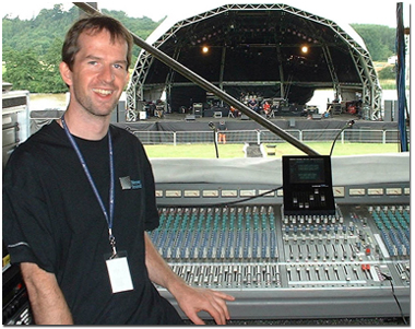 FOH Engineer Mark Ballard